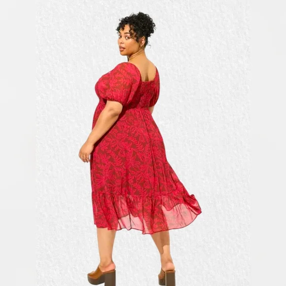 Torrid Floral Women's Dress - Picture 2 of 4